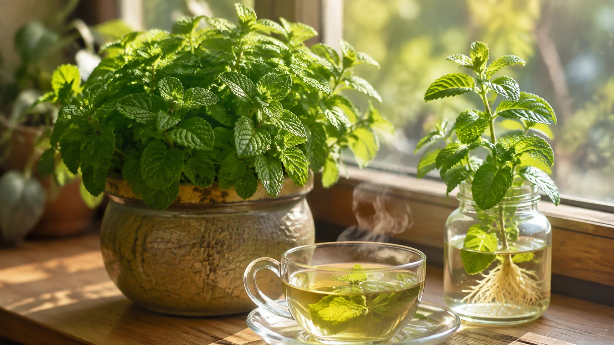 薄荷绿植好养吗？泡茶驱蚊和疯长的两面