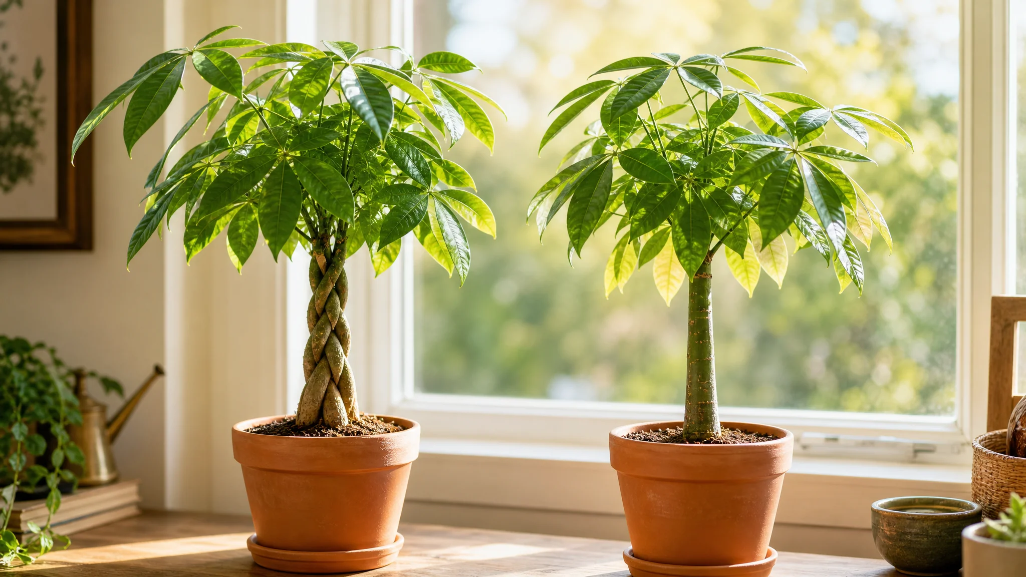 发财树绿植盆栽：编辫和独杆哪个好养
