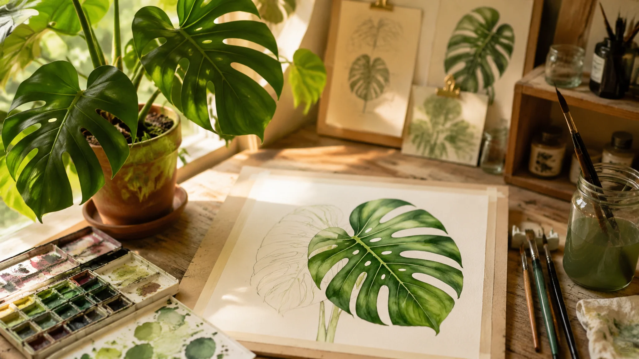 绿植插画怎么学？风格种类和变现的路子