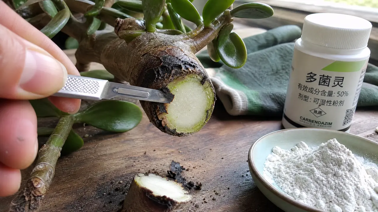 绿植烂茎抢救：茎烂到一圈就没救，砍头截肢要趁早