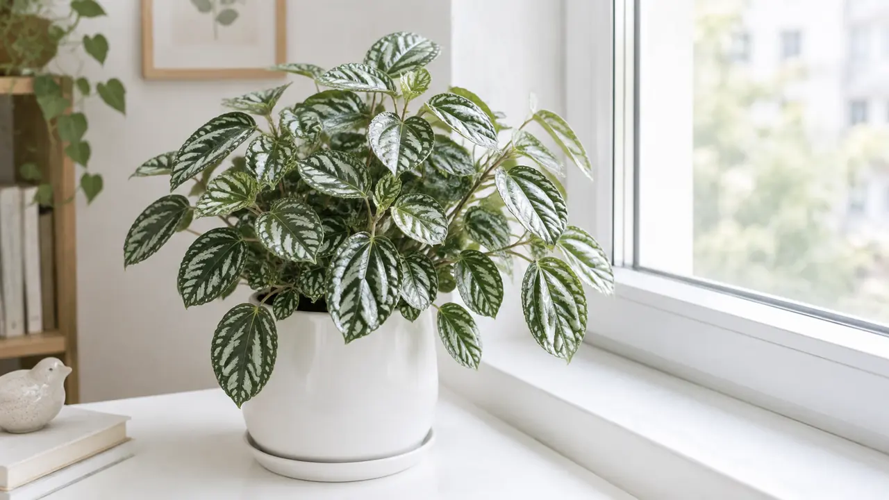 绿植冷水花是什么植物？银纹耐阴好养，白雪草的品种与养护