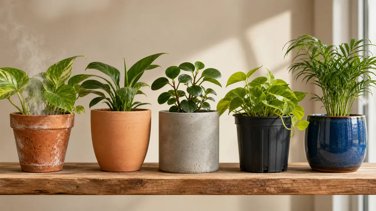 绿植盆器透气性讲透：红陶瓦盆塑料釉盆水泥盆，五档排行和浇水账
