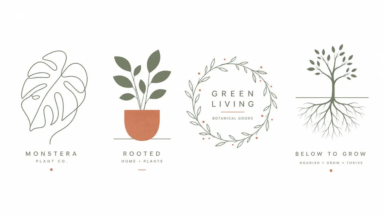 绿植logo怎么设计？植物系品牌视觉的六种做法和配色避坑