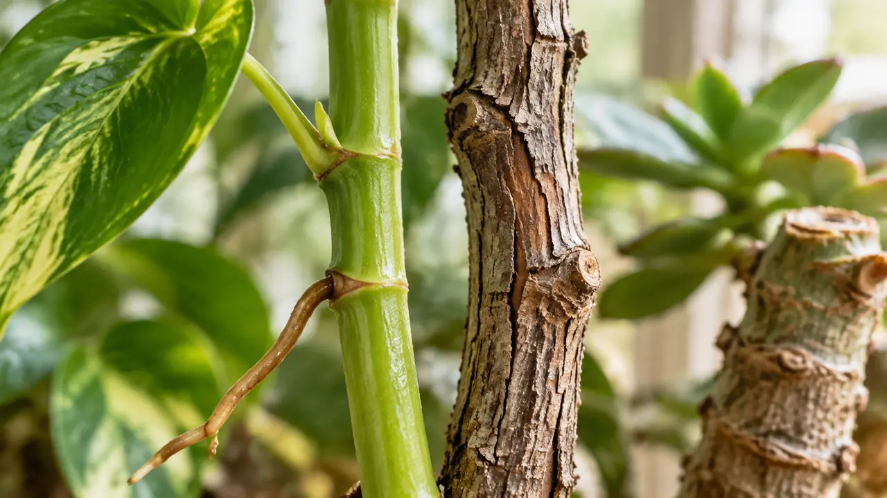 绿植木质化是什么意思？老茎变硬的秘密与应对，从绿萝到多肉老桩