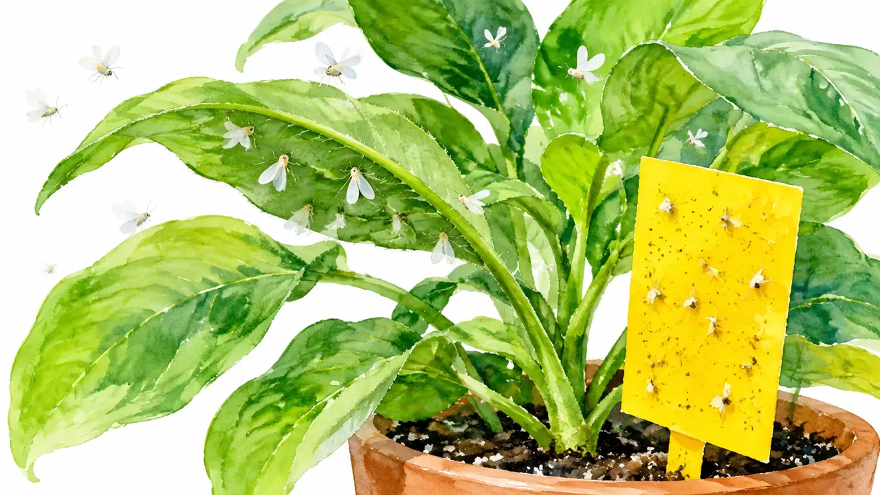 绿植白虱怎么治：拆解白粉虱世代循环，黄板加药剂的组合打法