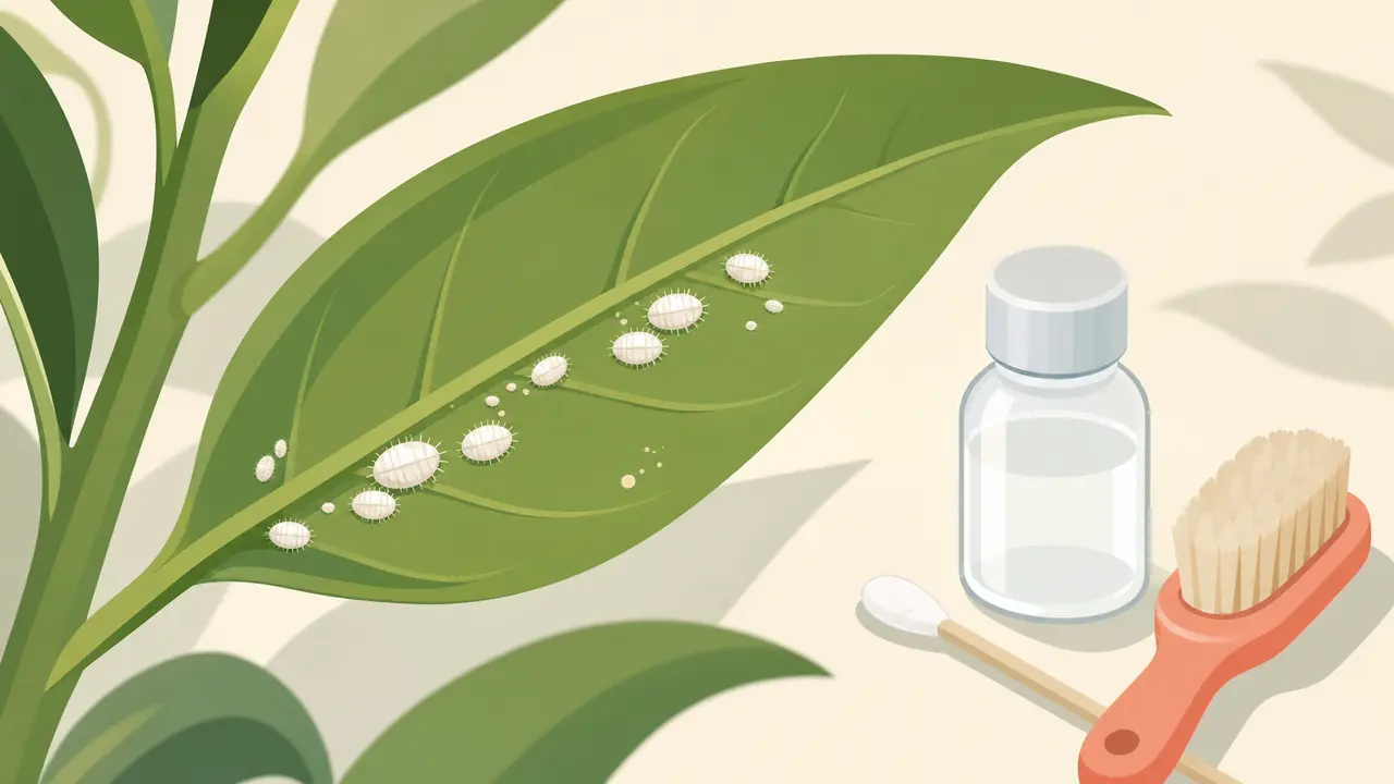 绿植蚧壳虫专项：白色硬壳小虫的物理清除步骤与药剂节点