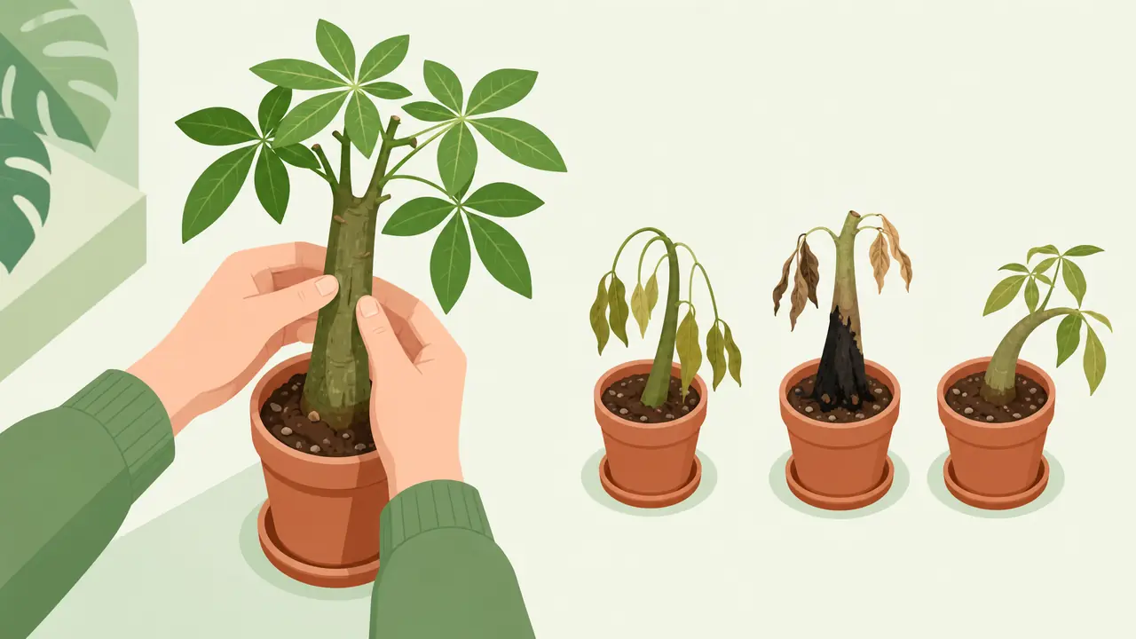 绿植茎软了先别浇水：烂茎缺水倒伏三种软的触感与处理