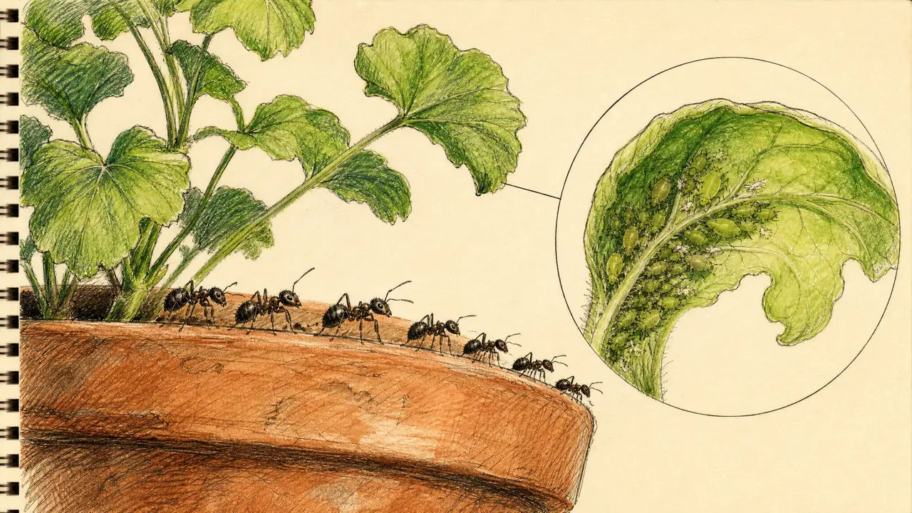 绿植去蚂蚁怎么办？花盆蚂蚁来源、蚜虫共生与治本清除法