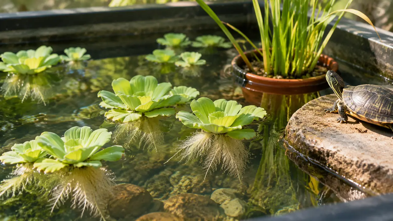 龟缸绿植怎么选？水芙蓉、菖蒲、铜钱草的净水活法
