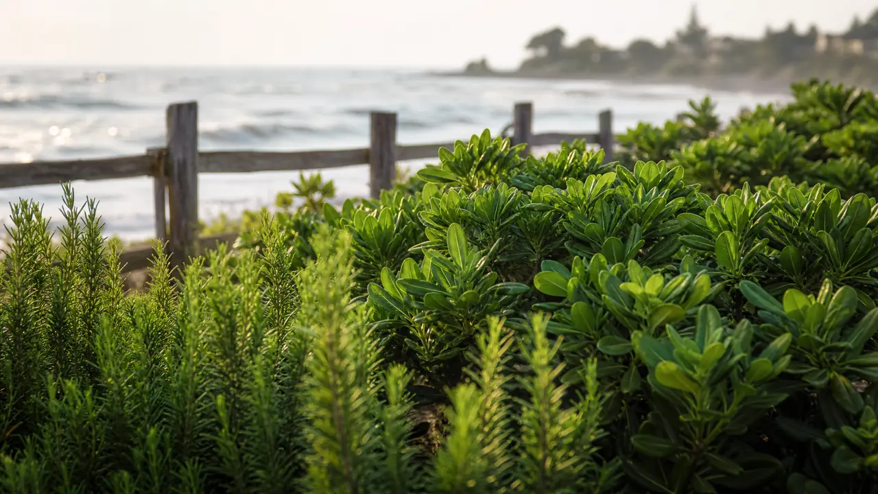海边的绿植怎么选：耐盐抗风植物清单和滨海庭院种植要点