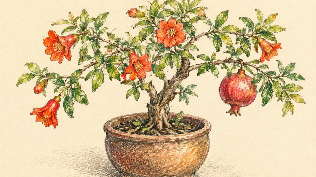 石榴绿植怎么养？盆栽石榴开花结果的全套养护要点