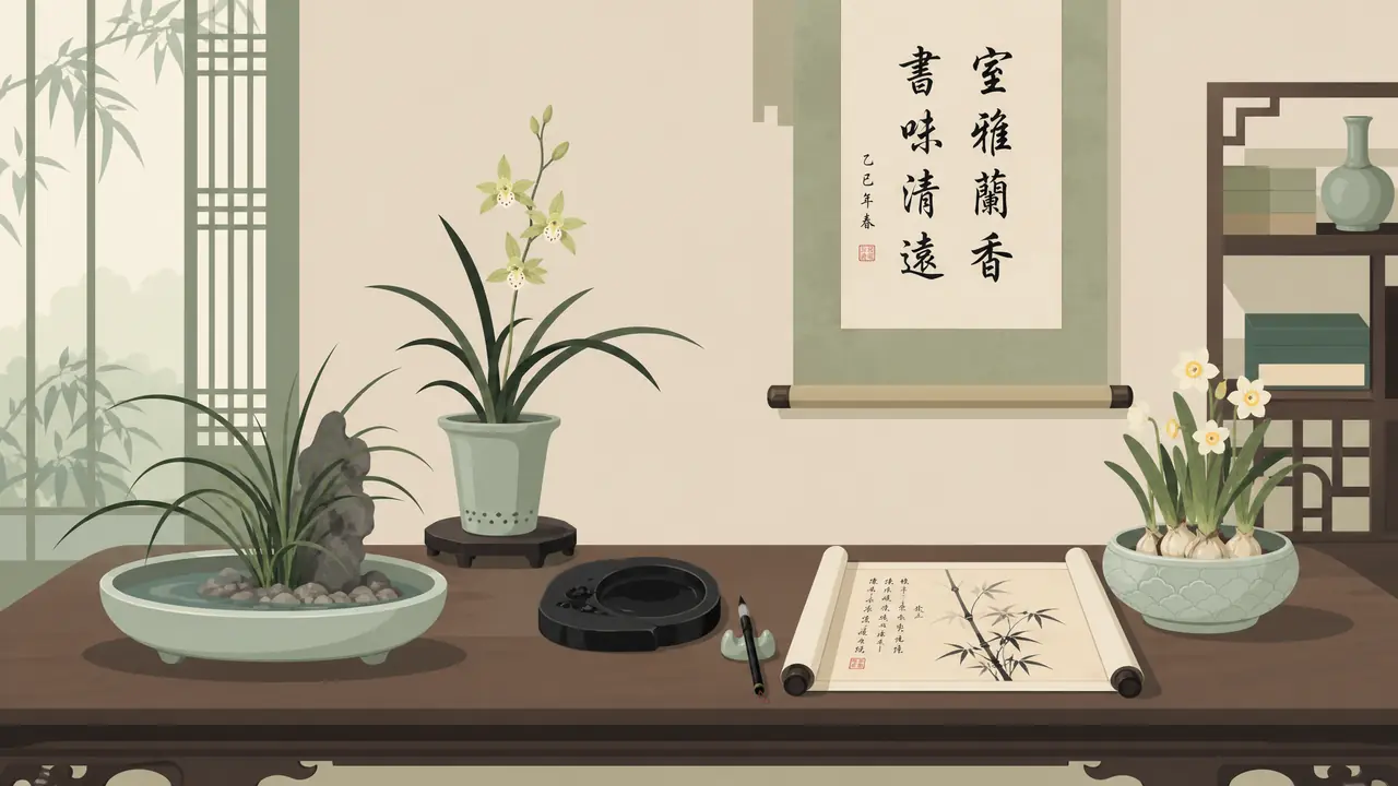 古代室内绿植清单：古人案头都养什么，从菖蒲到兰花