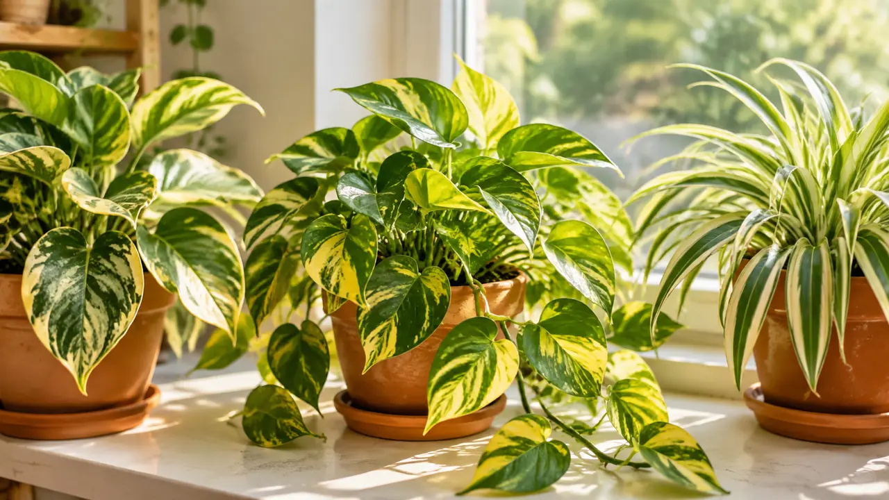 黄色绿植盘点：天生黄的锦斑品种和黄花植物，与缺素黄叶的分辨方法