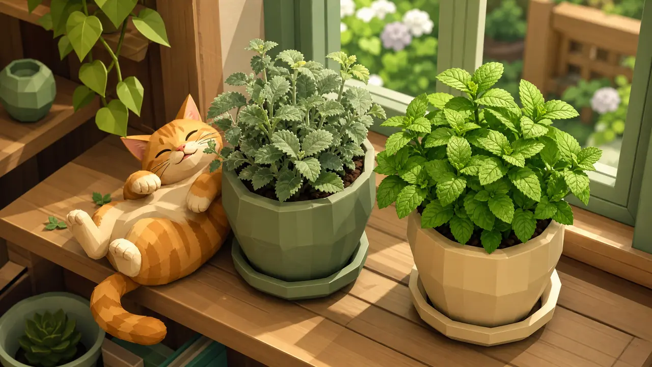 猫薄荷和薄荷是什么关系：同科不同属，猫疯人不疯的真相