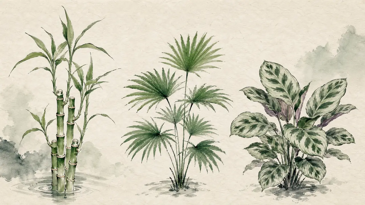 竹子样绿植盘点：富贵竹棕竹竹芋，长得像竹子的都不是竹子