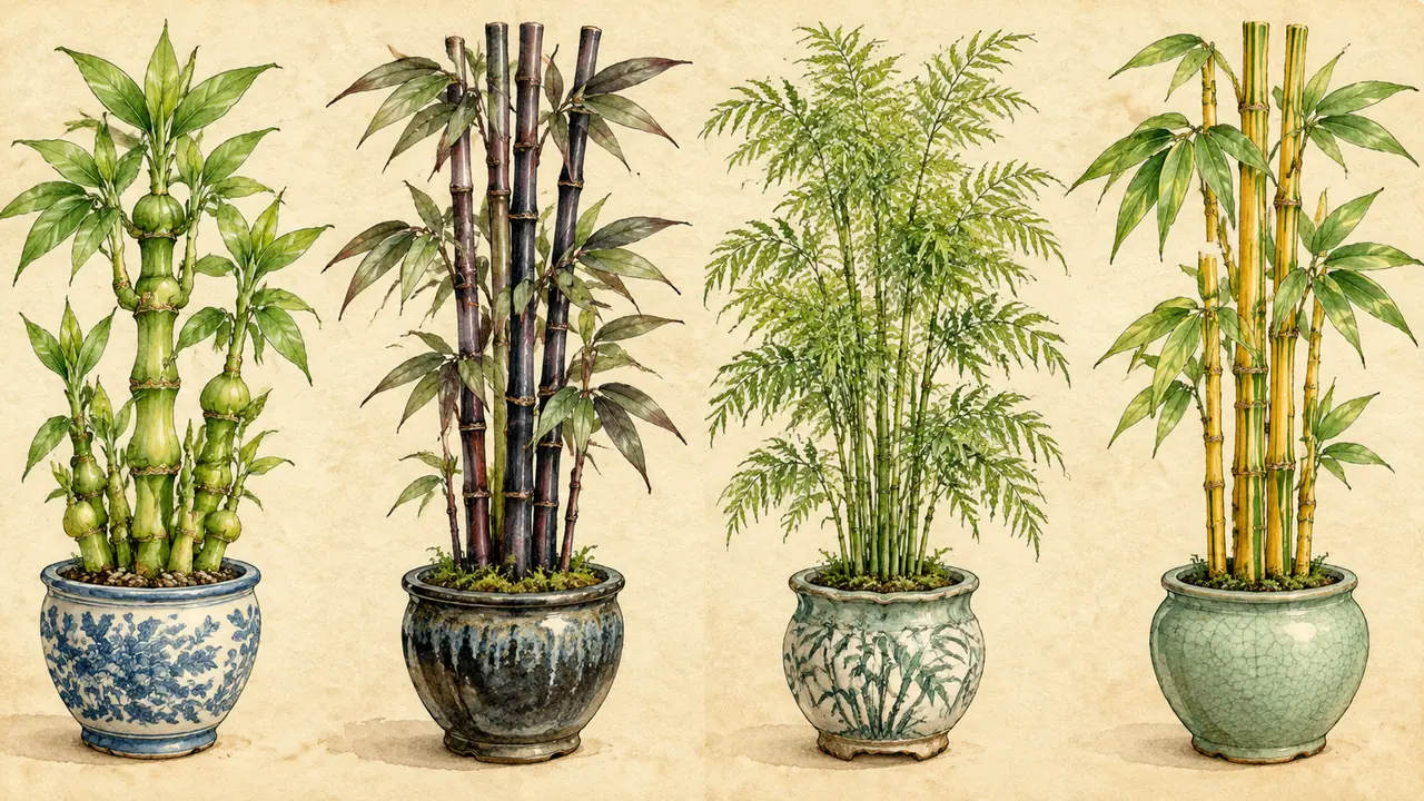 观赏竹种类辨识：佛肚竹紫竹凤尾竹金镶玉竹怎么选