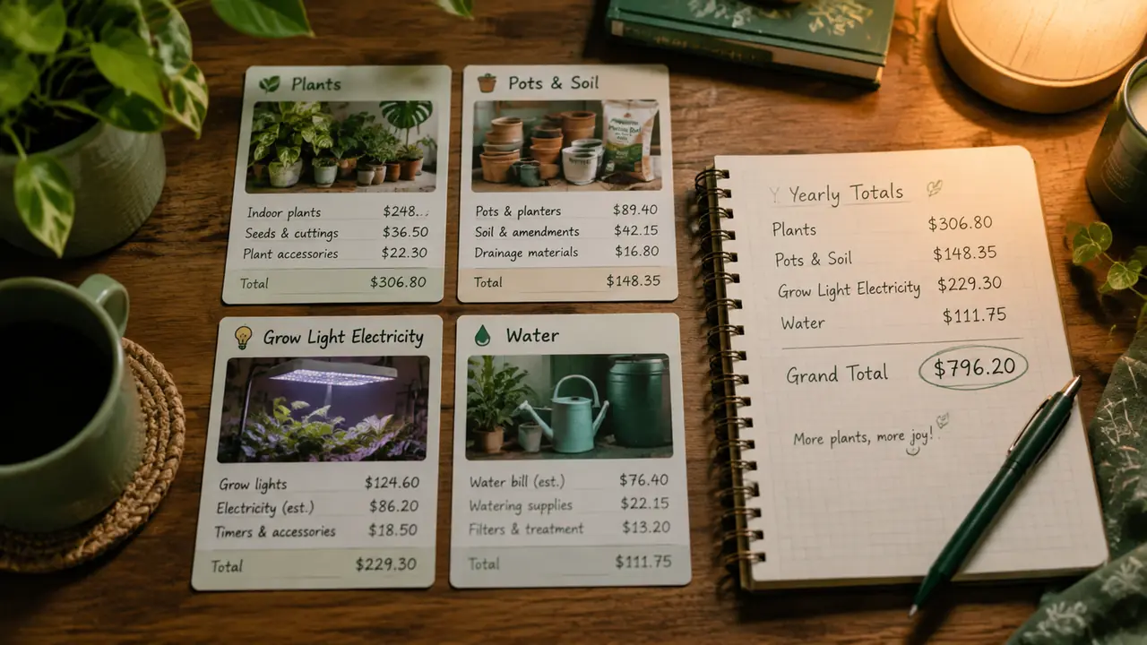 家种绿植一年要花多少钱？我把四笔账记成了一整年流水