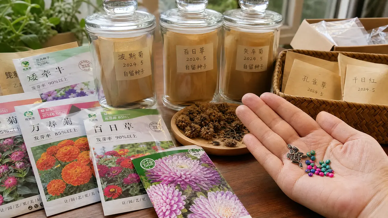 绿植花种怎么挑怎么存：买种避坑、包装识读与家庭留种