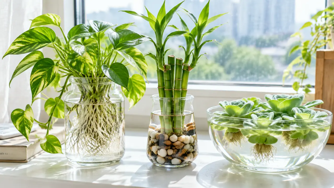 水中绿植怎么挑怎么养？真水生和能泡水的分清楚，一盆不烂根