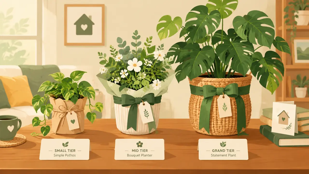 乔迁送绿植预算怎么定？三档价格与体面细节全说清