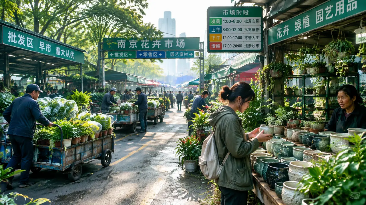 南京绿植市场怎么逛：分时段进场、按目的选档口的实战攻略