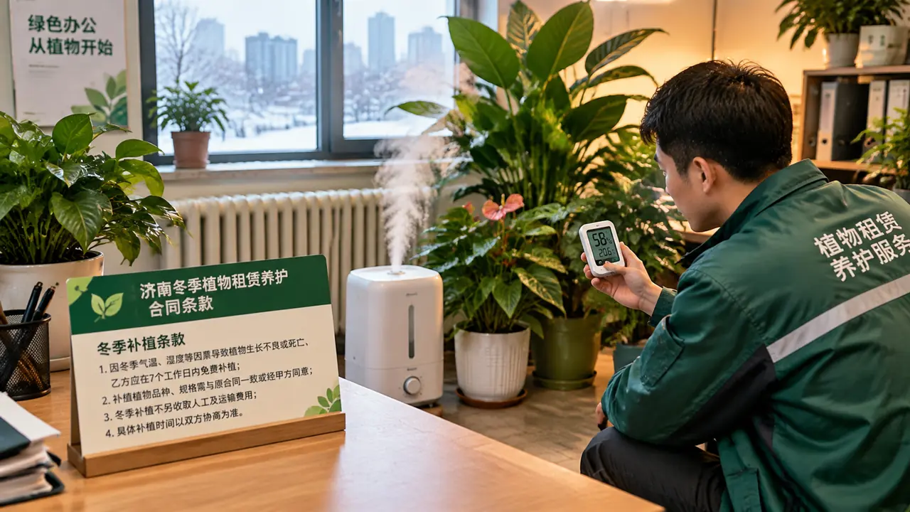 济南绿植租摆冬季养护指南：供暖季补苗频次与合同条款这样谈