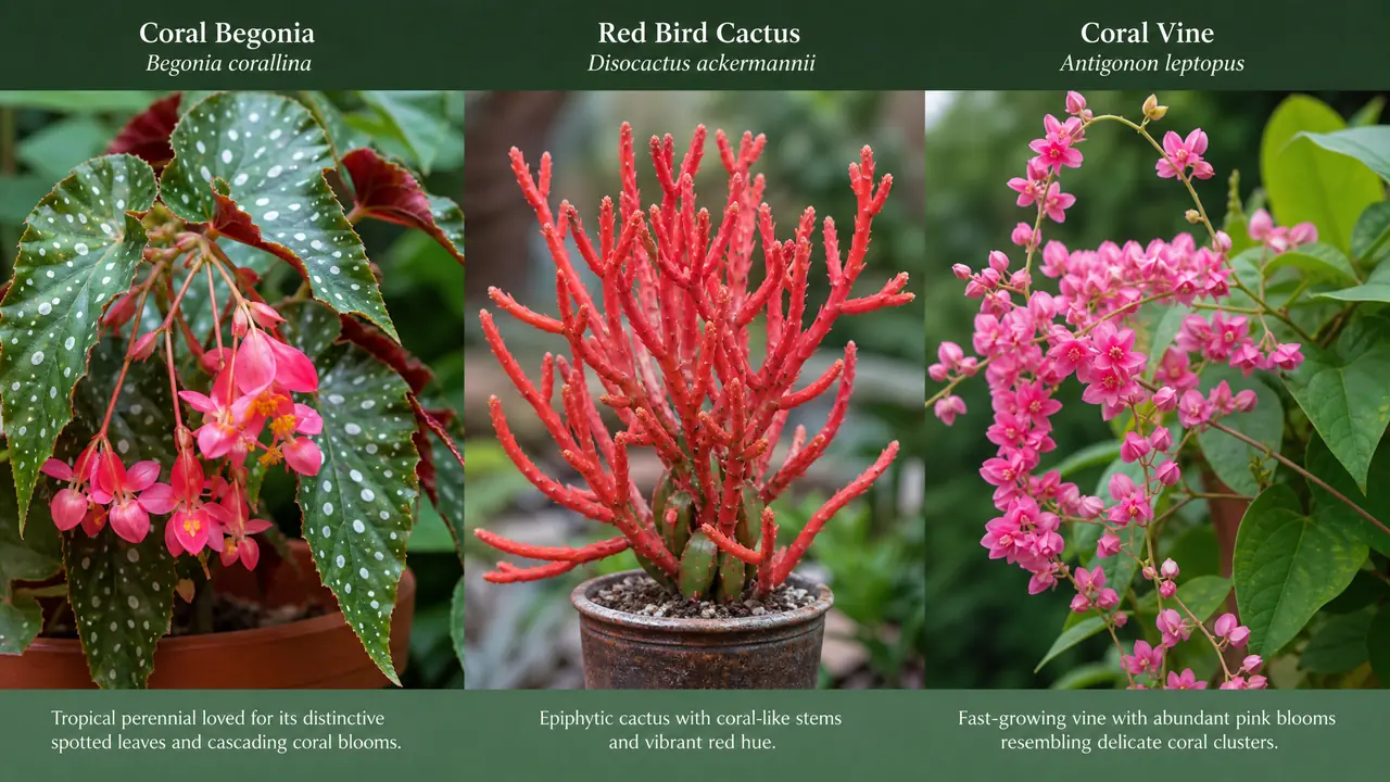 珊瑚绿植有哪几种？珊瑚秋海棠、红雀珊瑚、珊瑚藤一次认全