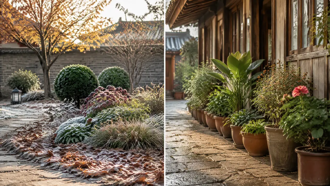 北方庭院绿植怎么安排？地栽越冬线和盆栽进出库的四季收放策略