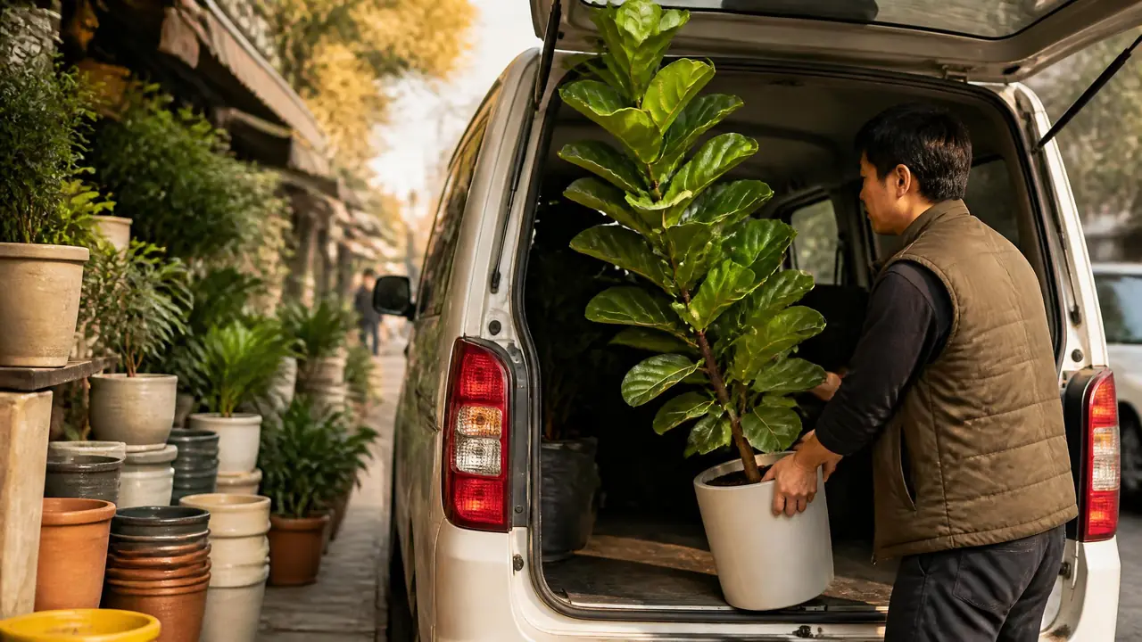 北京卖绿植的地方一抓一大把，怎么搬回家才是真考验