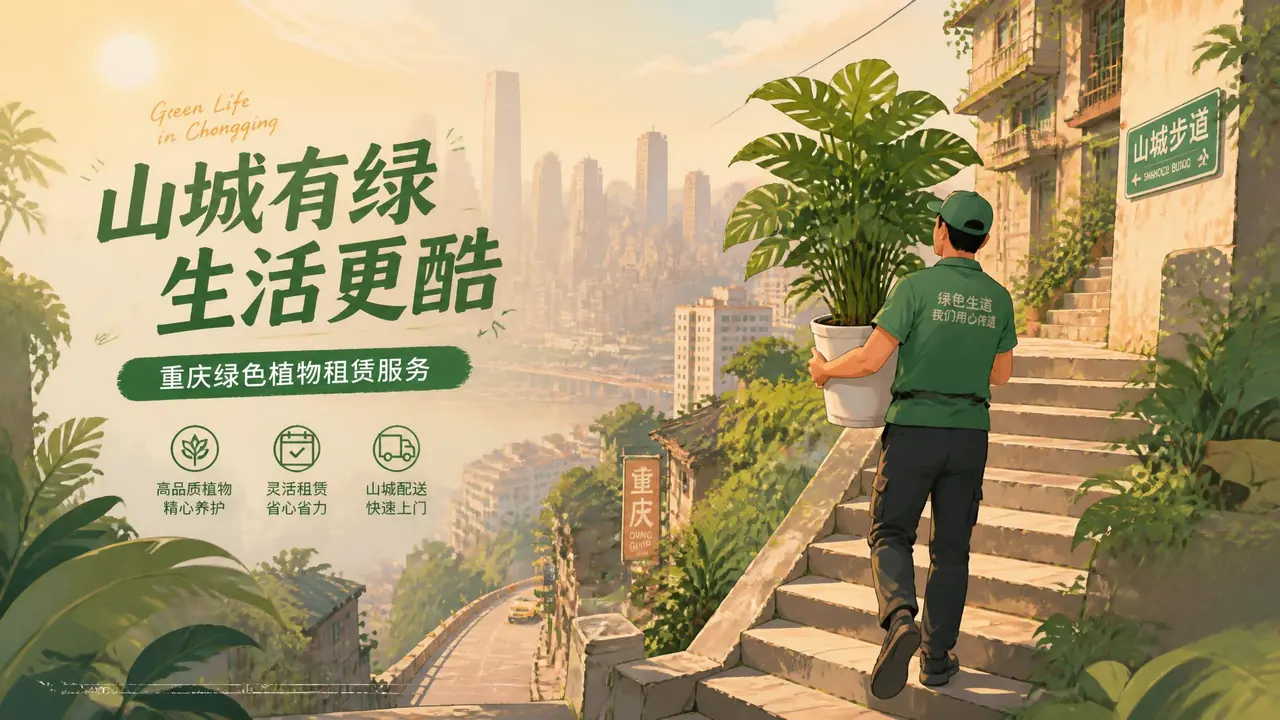 重庆绿植出租怎么选？山城梯坎和酷暑里的真实损耗账