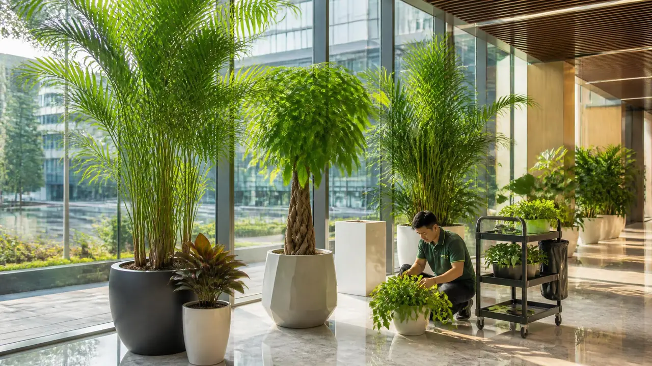 海淀绿植怎么选？写字楼与高校园区的租摆购买实况