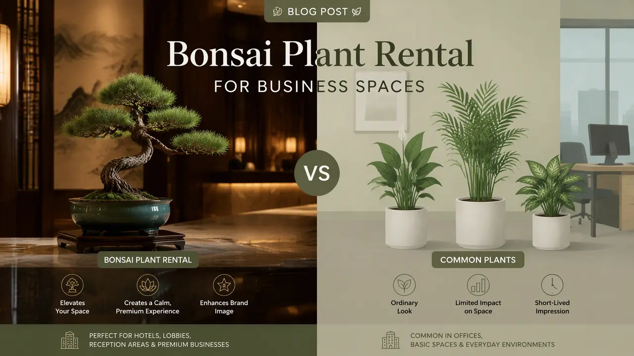 绿植盆景租摆和普通租摆差在哪？押金、折损价与适用场景一次讲清