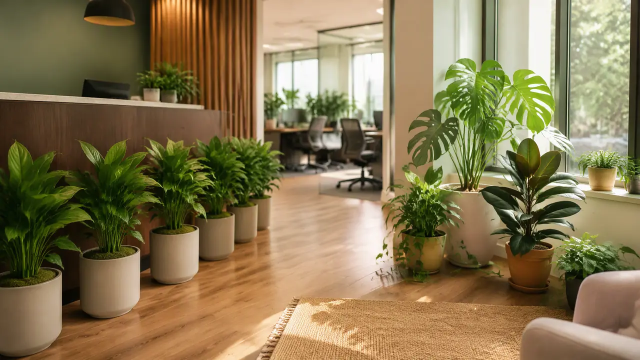 绿植植物租摆和自购植物怎么混搭？过渡期分工与摆放方案