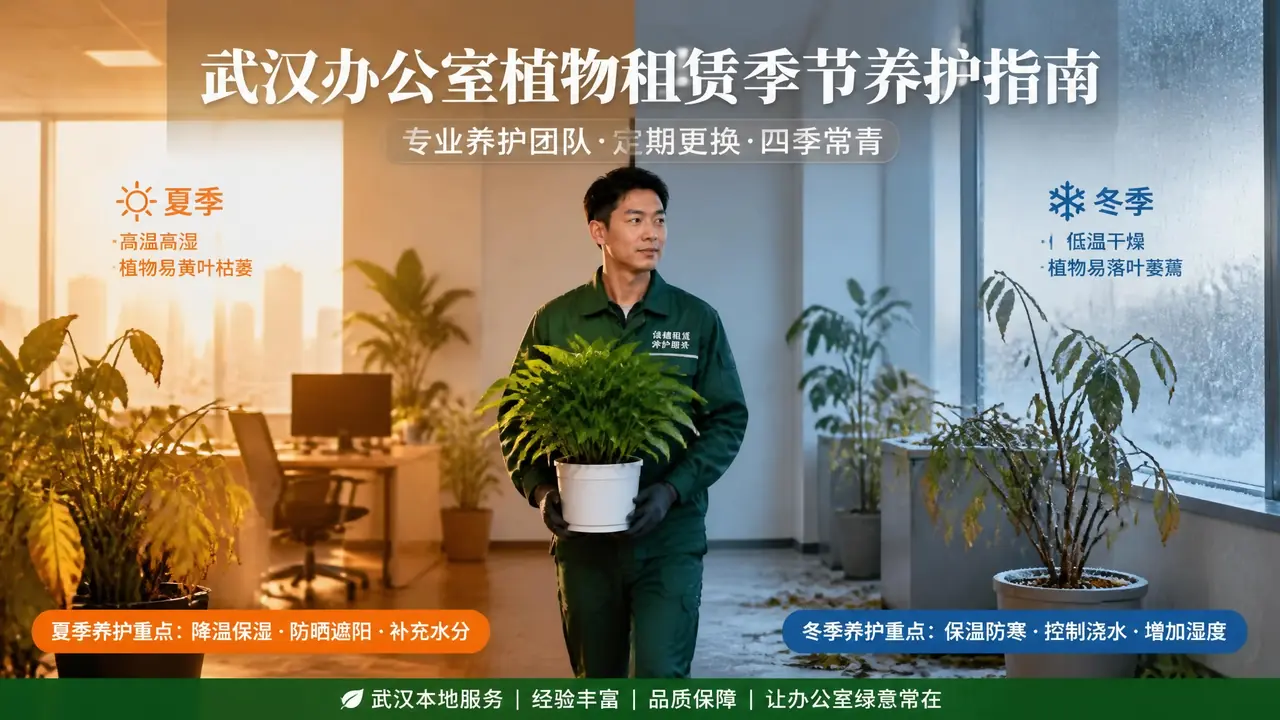 武汉绿植租摆公司的损耗账：夏湿热冬湿冷，江城绿植为什么换得勤
