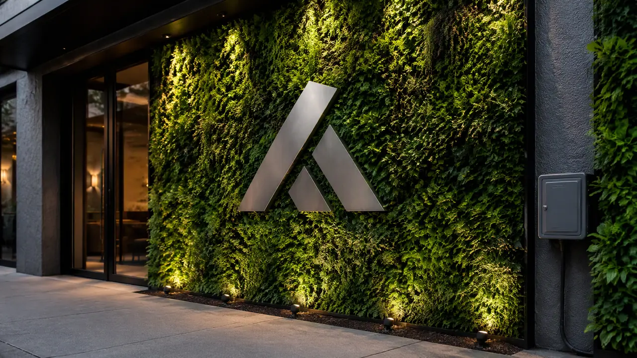 绿植广告墙怎么做？从选材到 LOGO 呈现的完整施工与维护指南