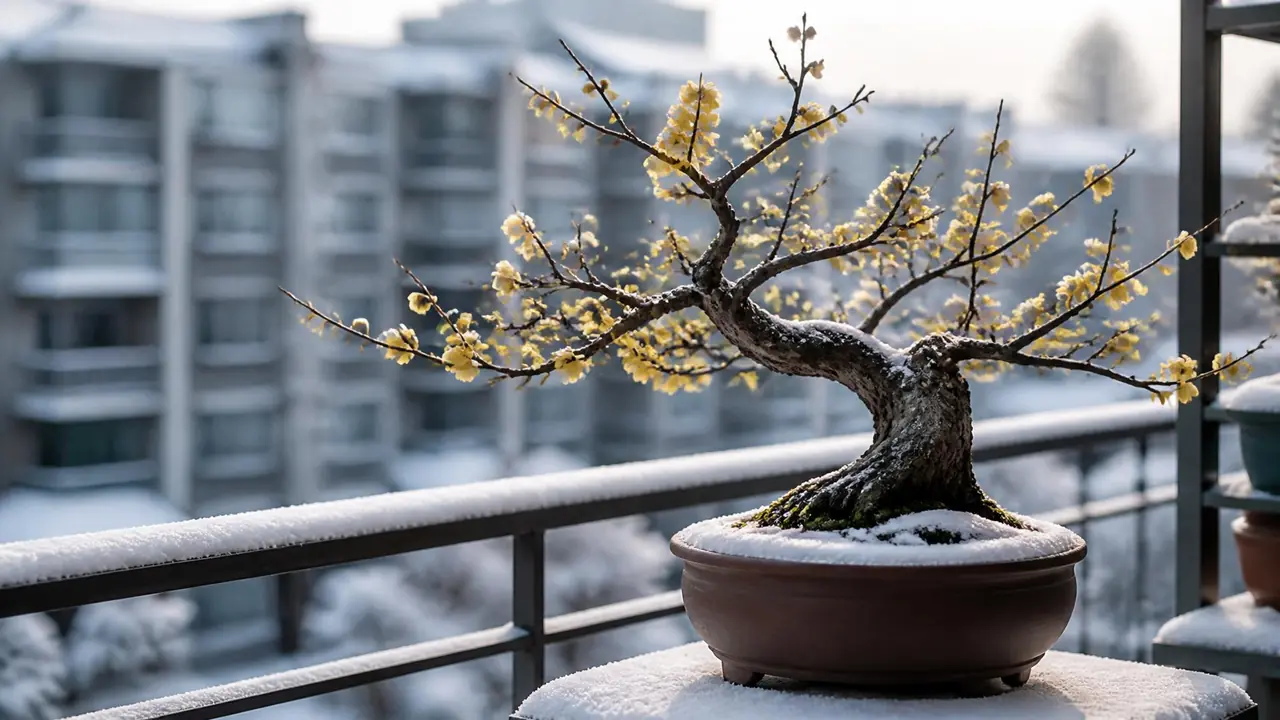 寒梅绿植怎么养？腊梅盆栽从扣水到越冬的实操