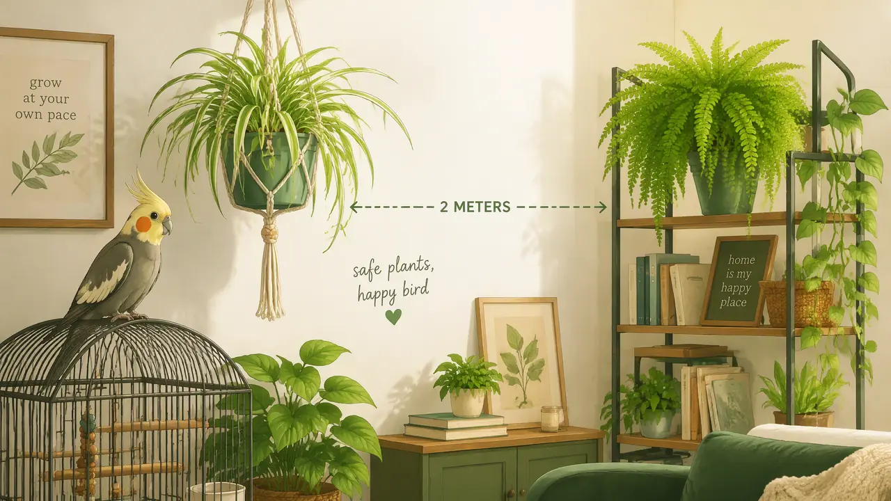 家里同时有绿植和鸟怎么安排？对鸟安全的植物名单和防啄摆法