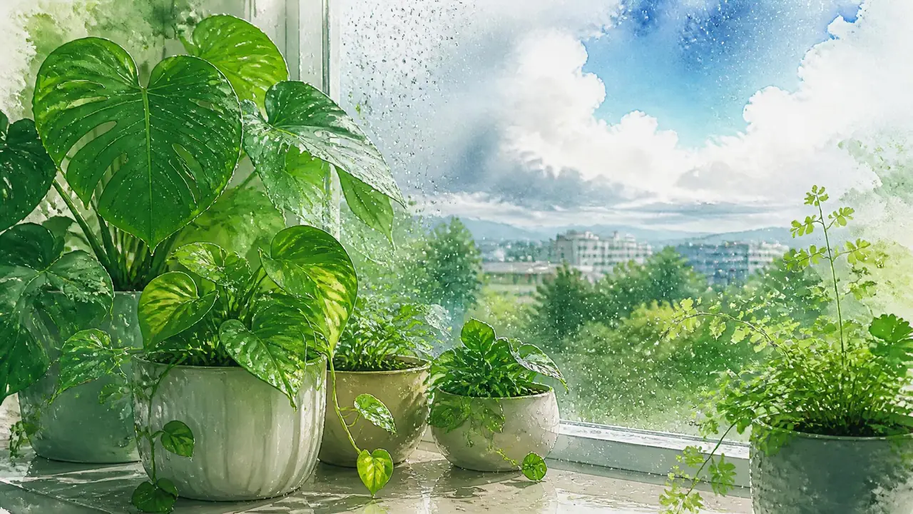 雨后绿植该淋还是该避？淋雨的好处坏处和三步善后