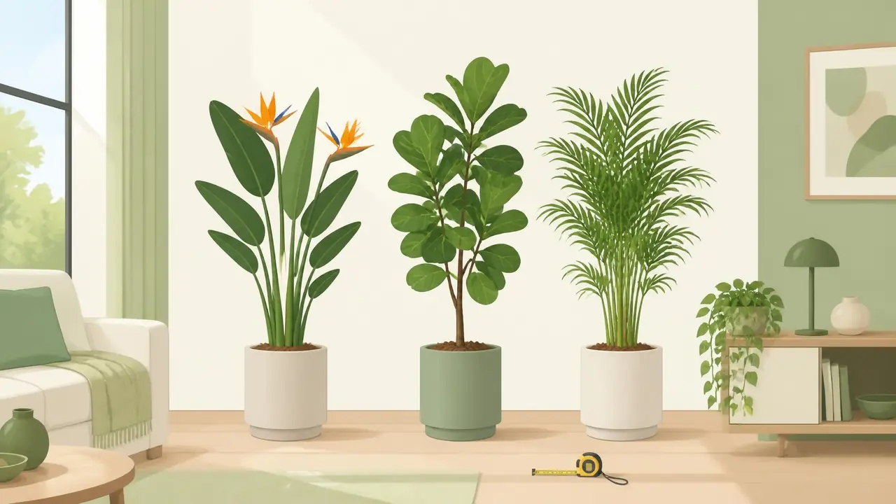 中大型绿植怎么选？一米到一米五客厅主力的挑法
