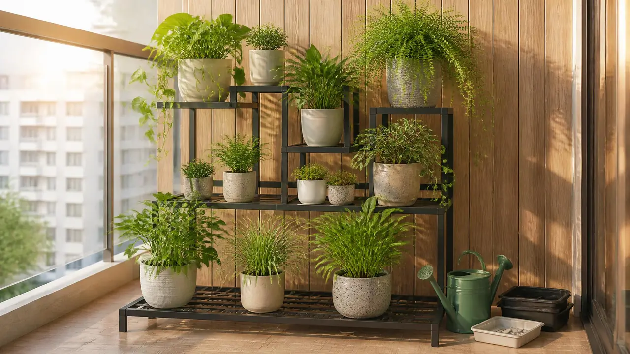 绿植展架怎么选：材质承重层高一次讲清，附我压弯架子的教训