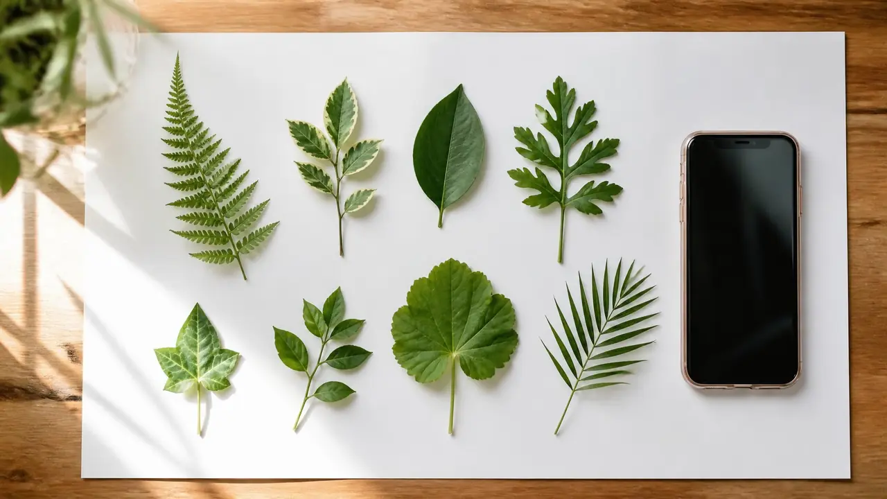 平面绿植素材别急着买：白纸加手机，顶视图素材自己拍一套