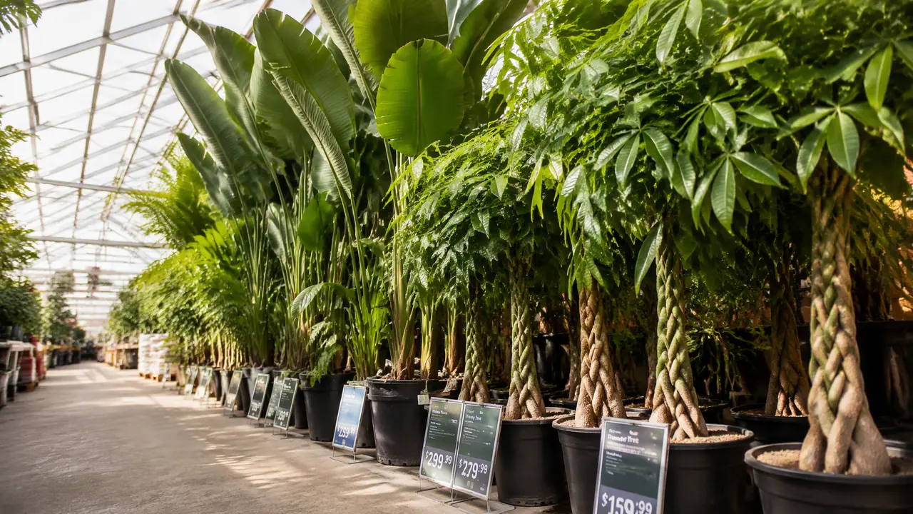 一米八以上的大型绿植价格贵在哪？品种行情和运费，实数都报给你