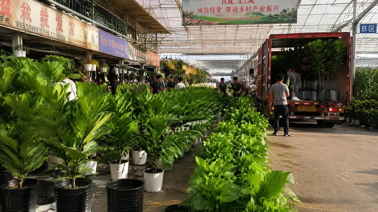 江苏绿植批发去哪拿货？夏溪花木市场实踩与运费损耗账