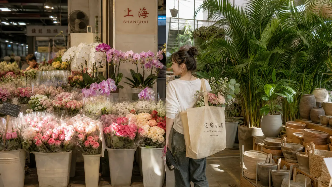 上海花卉绿植一趟买齐怎么走？虹桥花市到岚灵的路线实测