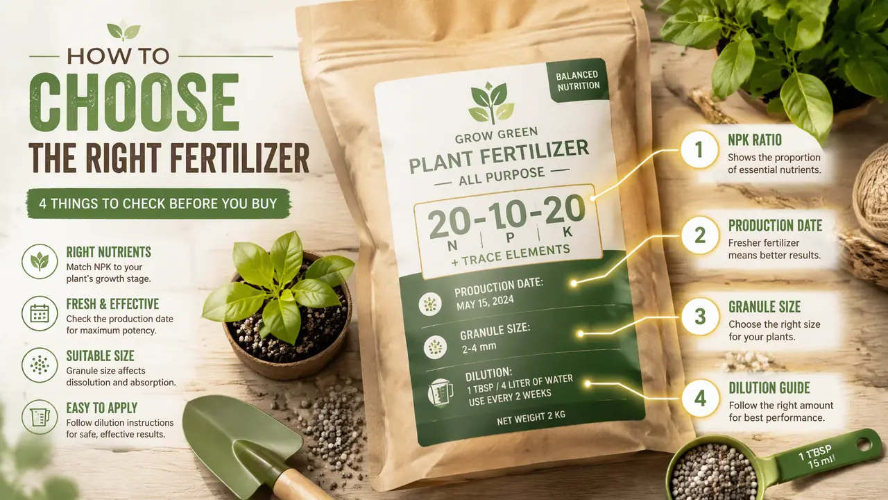 绿植宝肥料怎么挑？包装四个信息看懂再用，烧苗多半是没看这几行小字