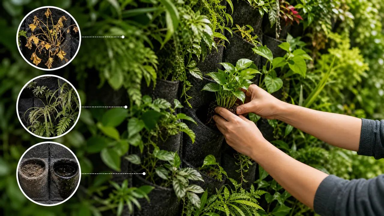绿植墙洞怎么补？三个来源排查和一次整墙补苗实录