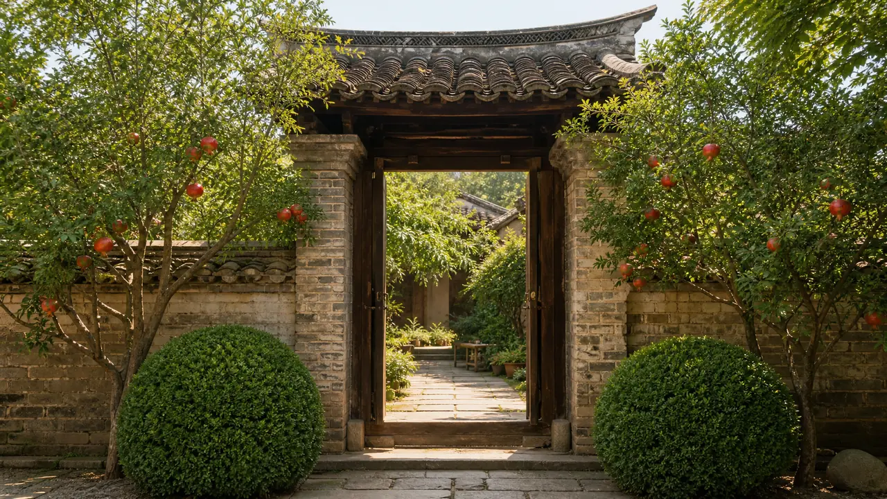 庭院大门绿植怎么选？门柱两侧的门面树和真话