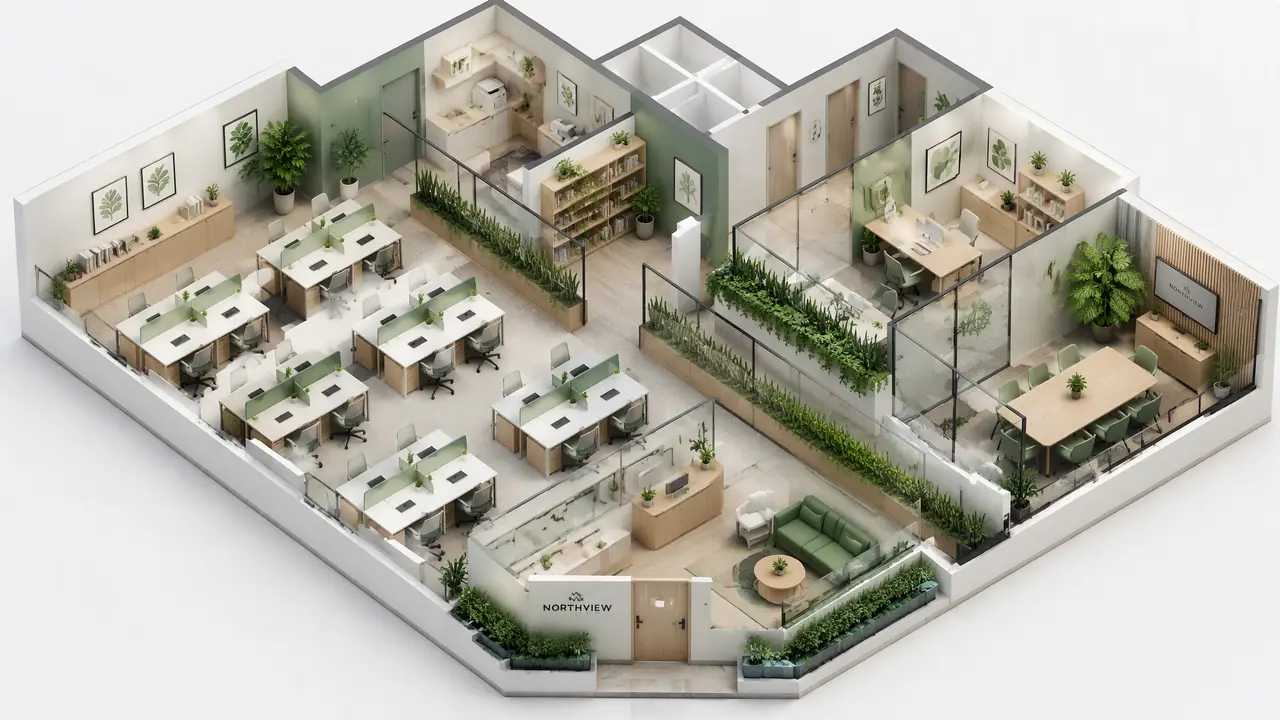 室内除甲醛绿植怎么用才不白买？新装修工位的点位、数量与租摆账